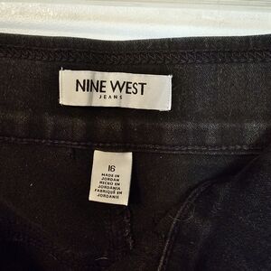 Nine West Women's Straight Leg Jeans - Black